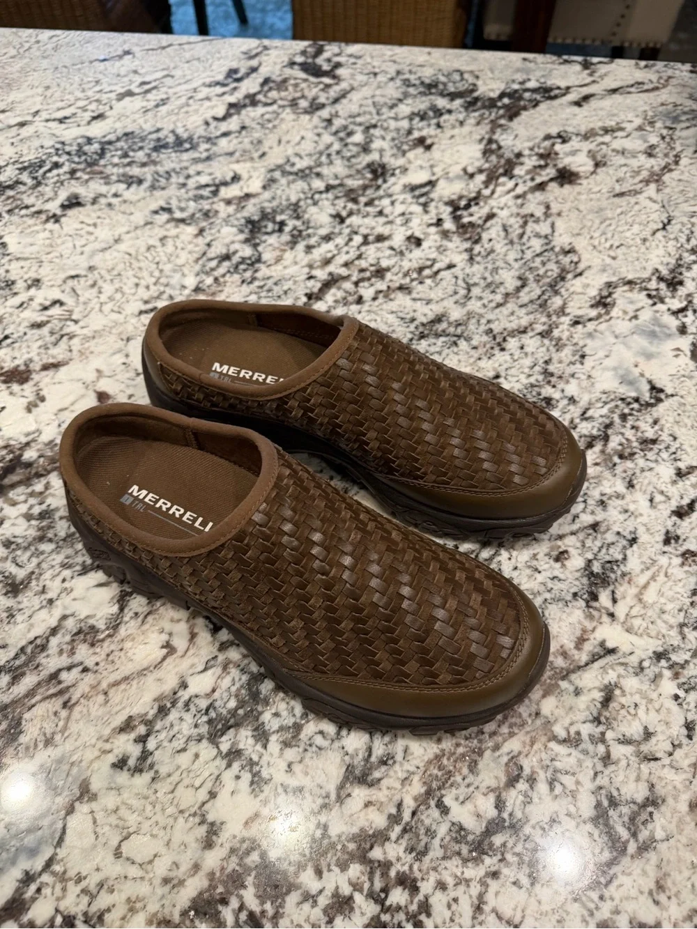 Merrell Brown Leather Woven TLR-1 Slip-On Men's Shoe